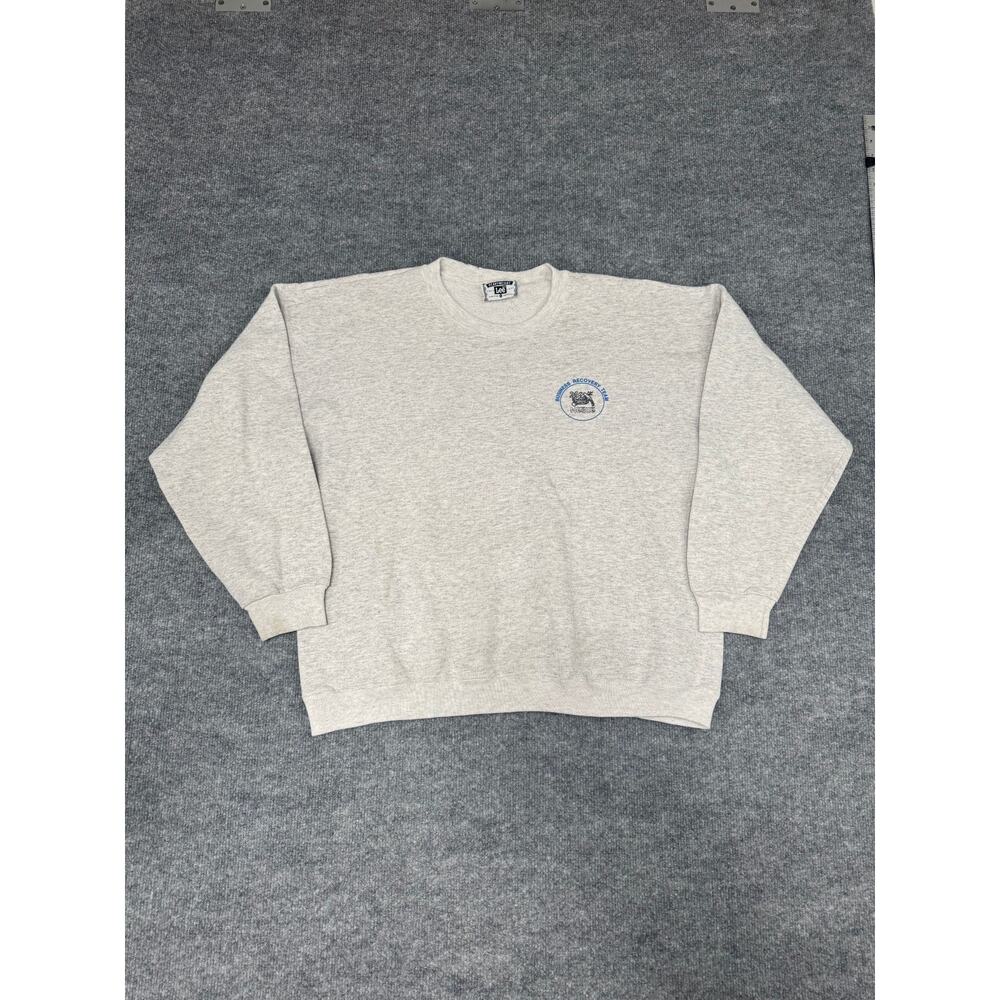 Vintage Lee Nestlé Business Recovery Team Sweatshirt USA‎ Made XL Gray 90s